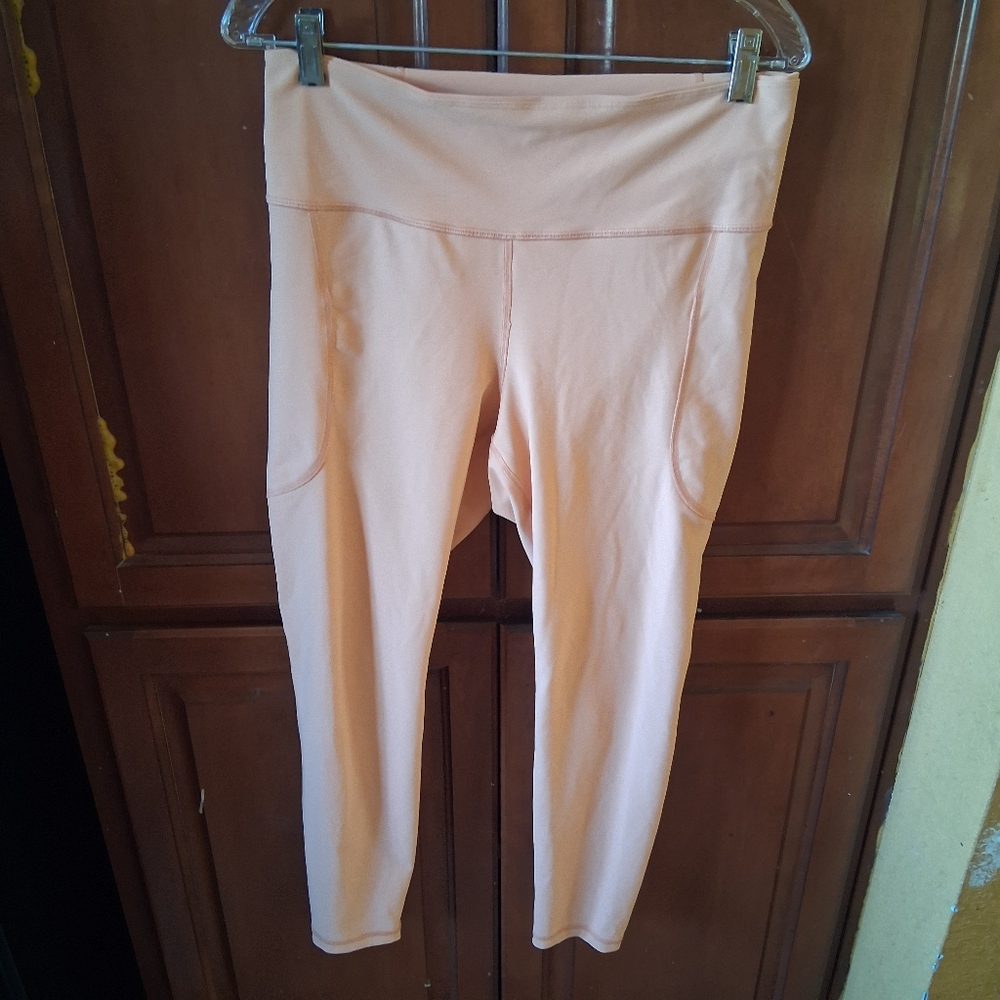 Old Navy power soft go dry high rise tan large